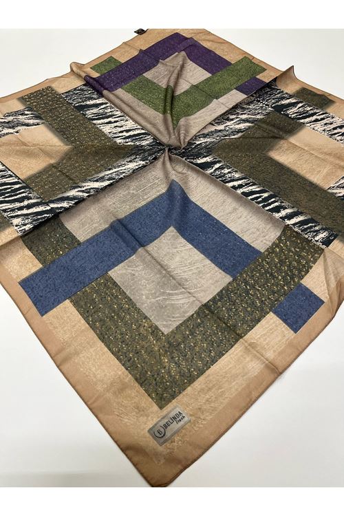 Geometrik Desen Soft Eşarp  