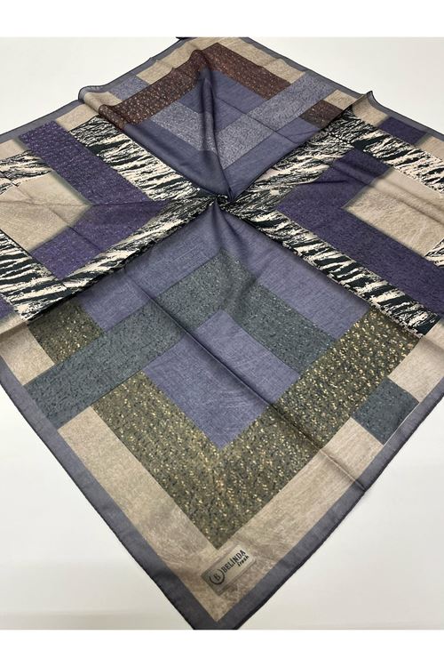 Geometrik Desen Soft Eşarp 