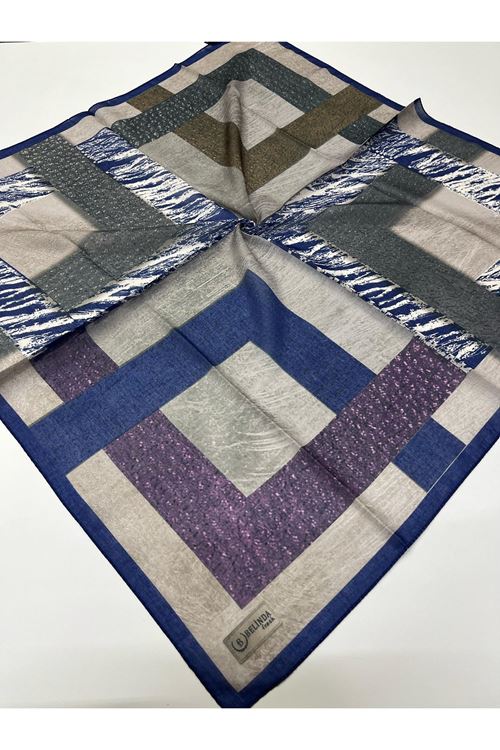 Geometrik Desen Soft Eşarp   