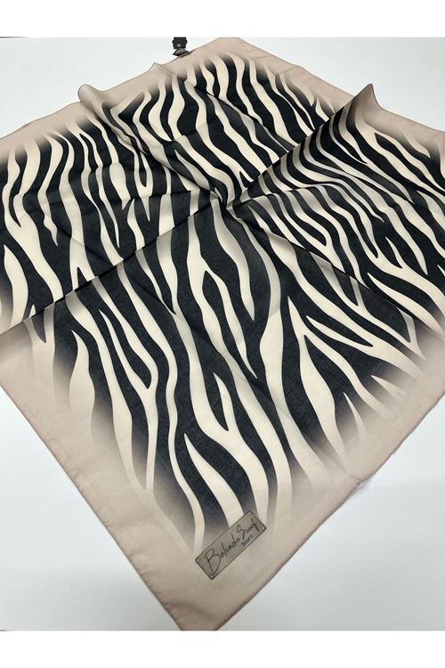 Belinda Zebra Desen Soft Eşarp 