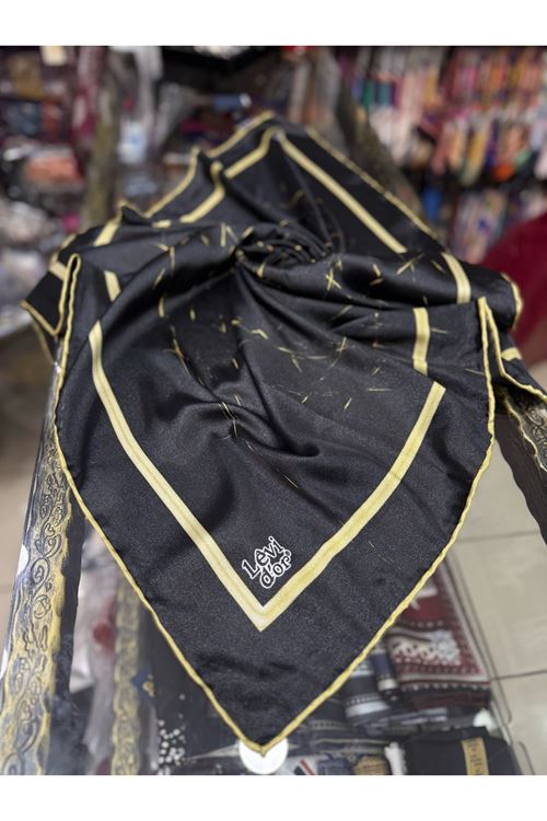 Levidor Kristal Eşarp (Siyah) Kod:1282
