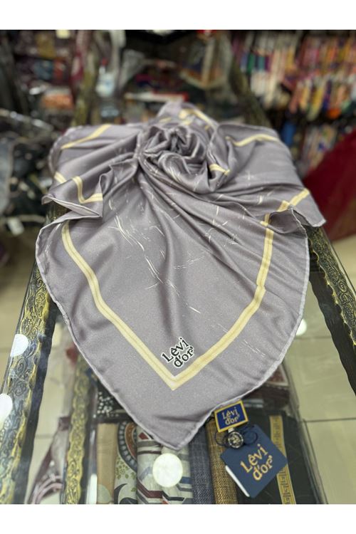 Levidor Kristal Eşarp (Lila Gri) Kod:1282 