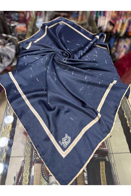 Levidor Kristal Eşarp (Lacivert) Kod:1282  