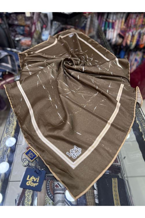 Levidor Kristal Eşarp (Kahve) Kod:1282   