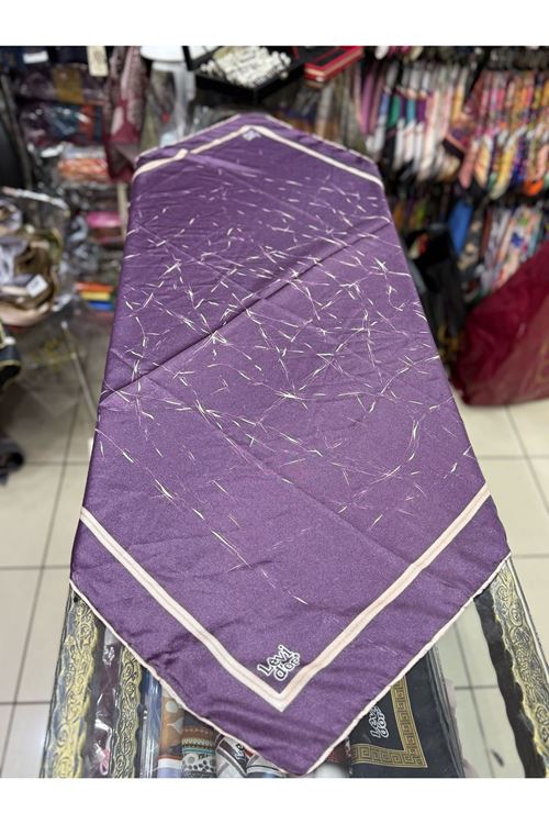 Levidor Kristal Eşarp (Patlıcan Moru) Kod:1282   