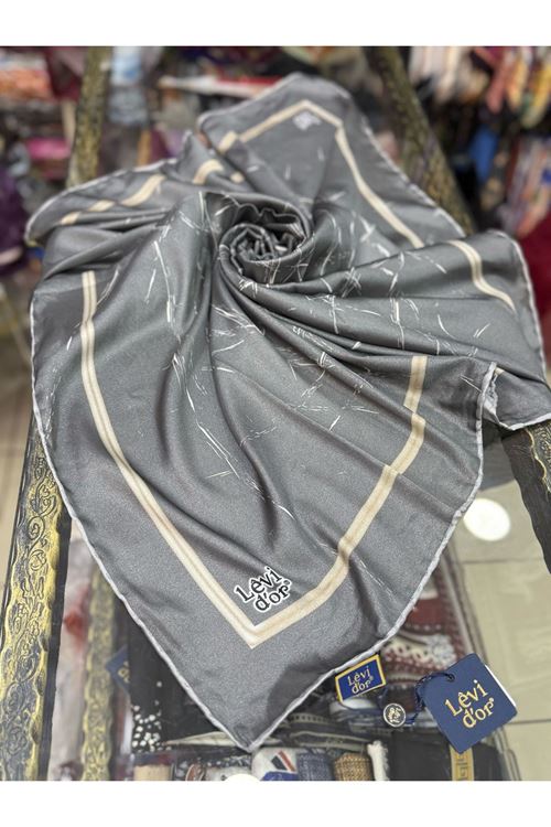 Levidor Kristal Eşarp (Gri) Kod:1282  