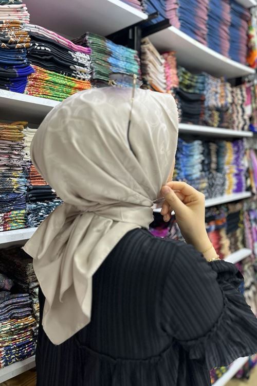 Halka Desen Jakar Eşarp Taş