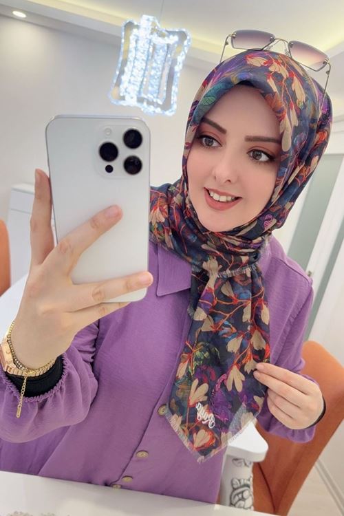 Rüya Koton Eşarp Verda Modeli 