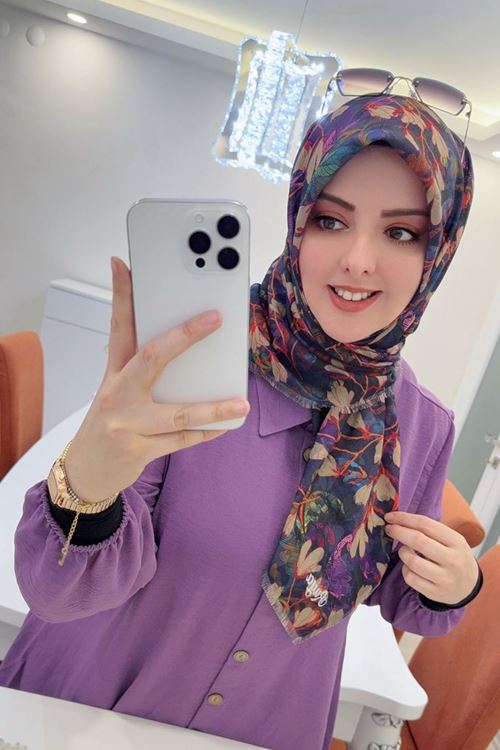 Rüya Koton Eşarp Verda Modeli 