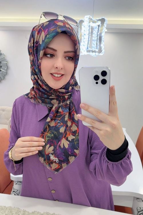 Rüya Koton Eşarp Verda Modeli 