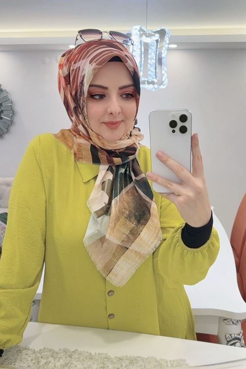 Rüya Koton Eşarp Yeşim Modeli