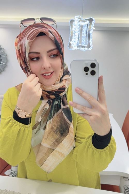 Rüya Koton Eşarp Yeşim Modeli