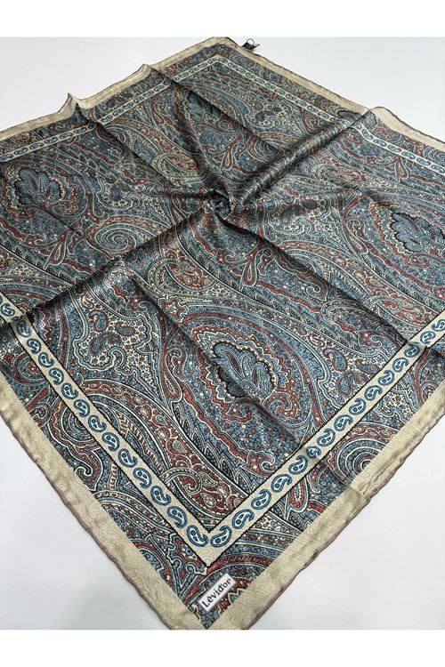 Levidor Hint İpeği Eşarp Kod:1335