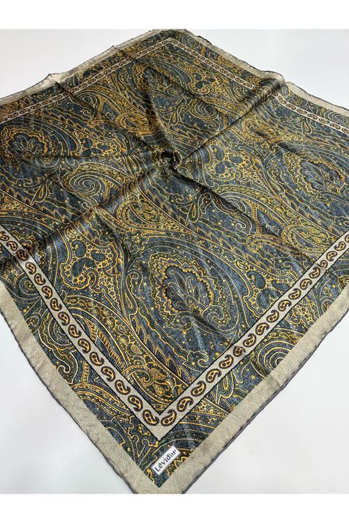 Levidor Hint İpeği Eşarp Kod:1335