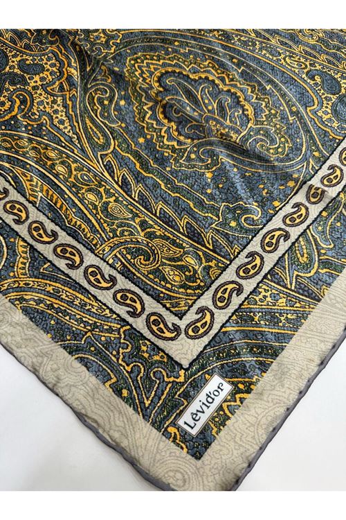 Levidor Hint İpeği Eşarp Kod:1335