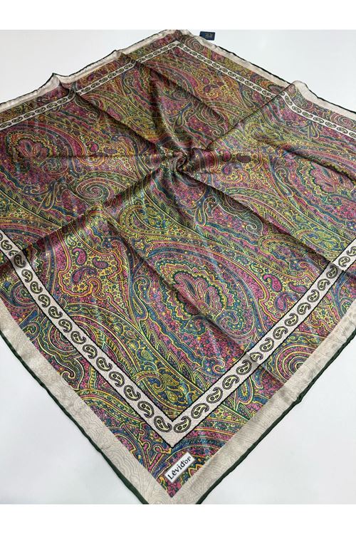 Levidor Hint İpeği Eşarp Kod:1335  