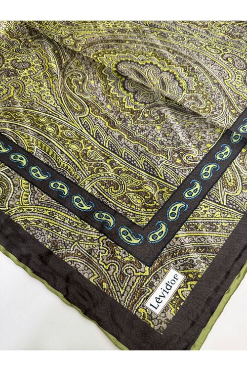 Levidor Hint İpeği Eşarp Kod:1335 (Acı Kahve)