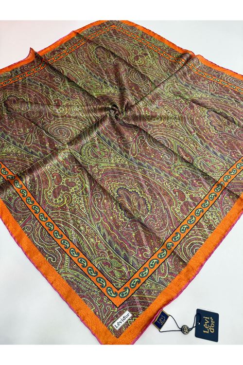 Levidor Hint İpeği Eşarp Kod:1335   