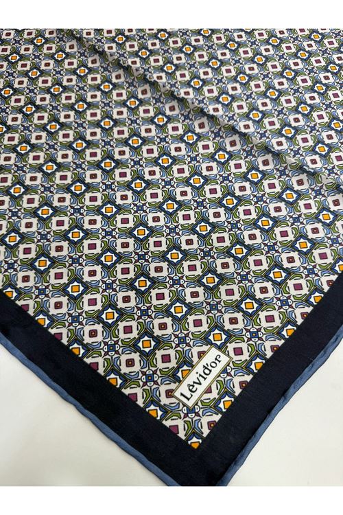 Levidor Hint İpeği Eşarp Kod:1334 (Lacivert)