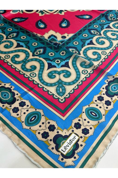 Levidor Hint İpeği Eşarp Kod:1336