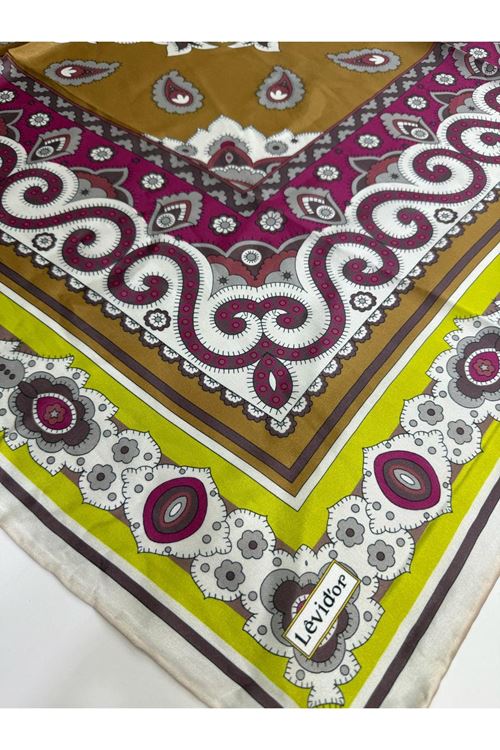 Levidor Hint İpeği Eşarp Kod:1336