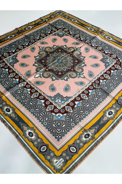 Levidor Hint İpeği Eşarp Kod:1336