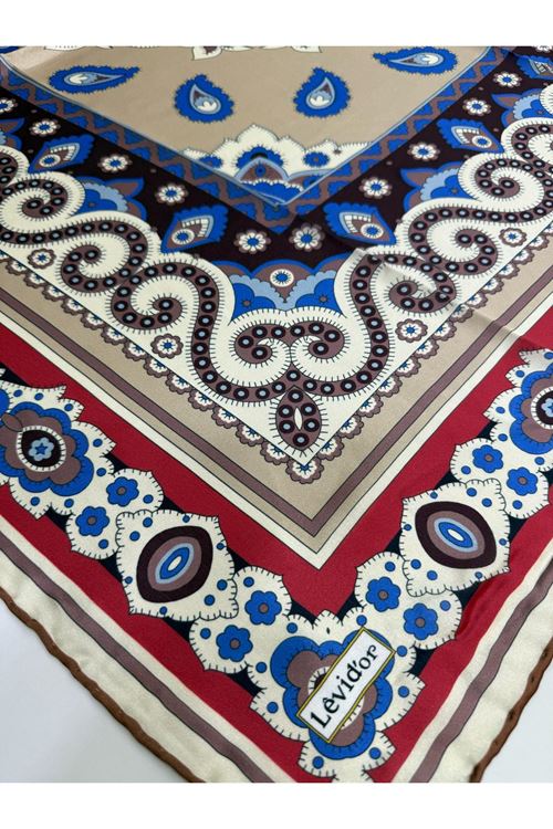 Levidor Hint İpeği Eşarp Kod:1336  