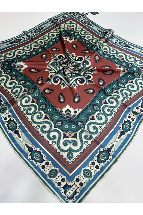 Levidor Hint İpeği Eşarp Kod:1336 