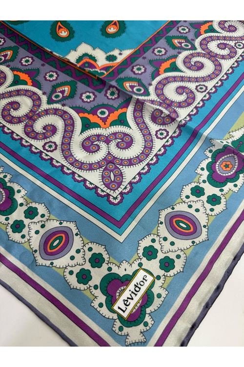 Levidor Hint İpeği Eşarp Kod:1336 