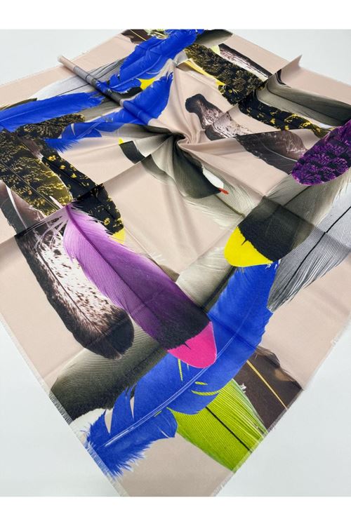 Rüya Koton Eşarp Tüy Desen 5