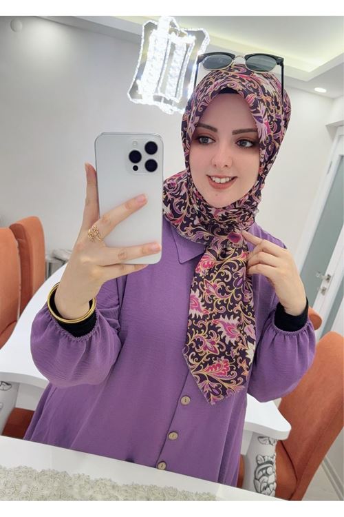 Rüya Koton Eşarp Lorin Desen