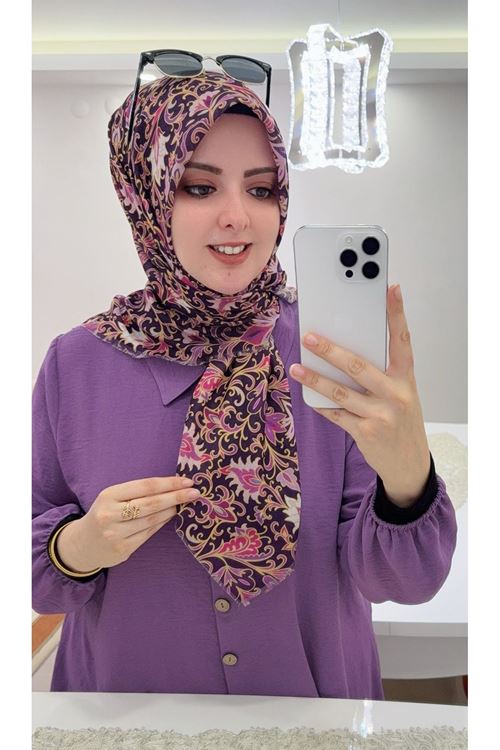 Rüya Koton Eşarp Lorin Desen