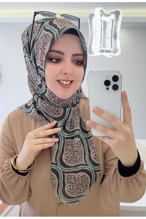 Rüya Koton Eşarp Vuslat Desen   