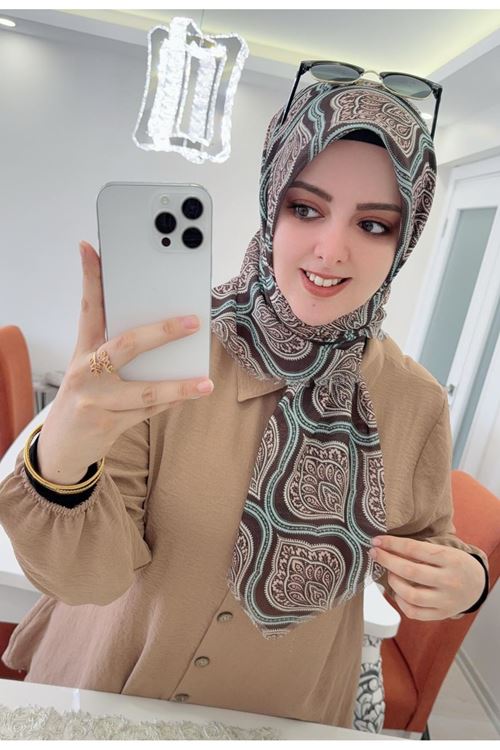 Rüya Koton Eşarp Vuslat Desen   