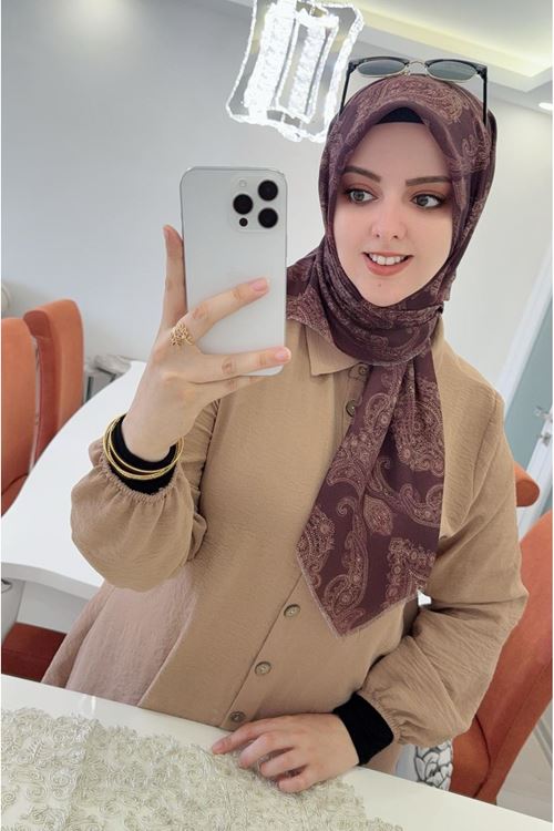 Rüya Koton Eşarp Nila Desen  