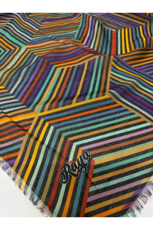 Rüya Koton Eşarp Küp Desen  