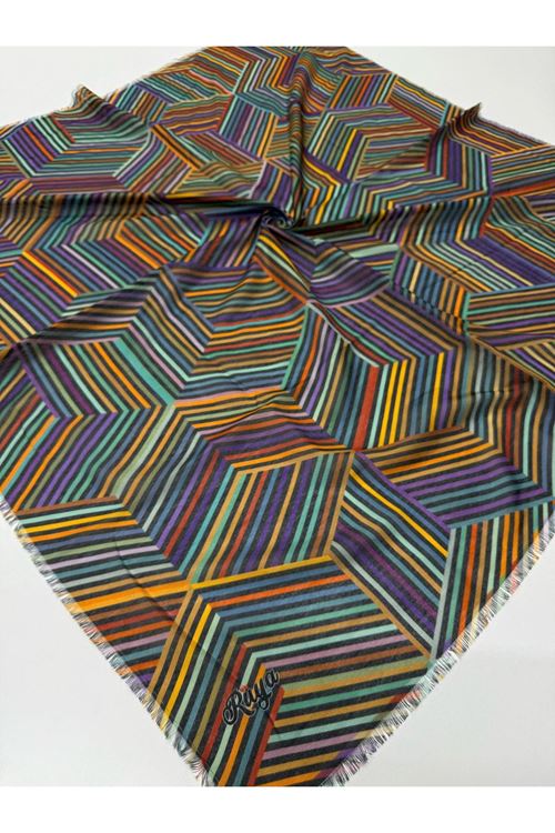 Rüya Koton Eşarp Küp Desen  