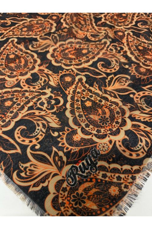 Rüya Koton Eşarp Etnik Desen   