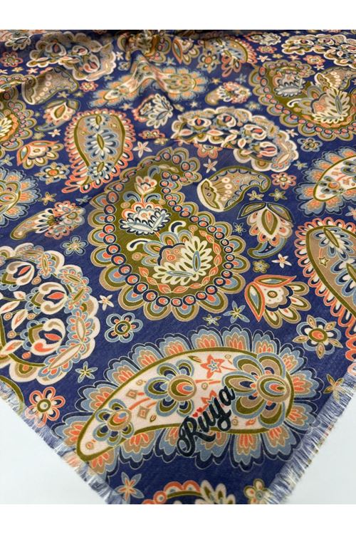 Rüya Koton Eşarp Etnik Desen 