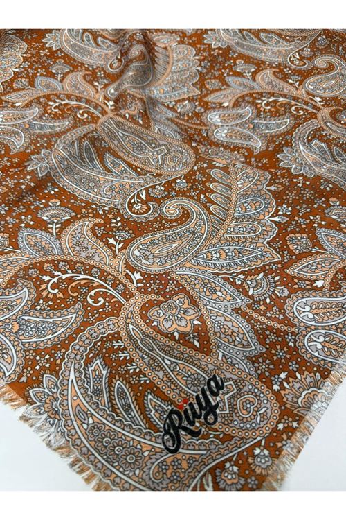 Rüya Koton Eşarp Areka Desen  