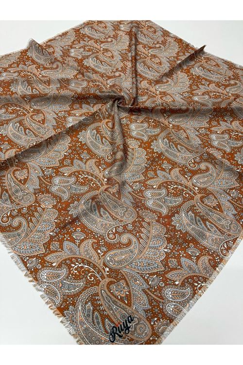 Rüya Koton Eşarp Areka Desen  