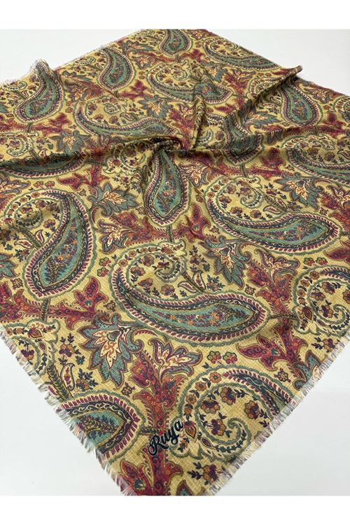 Rüya Koton Eşarp Etnik Desen  