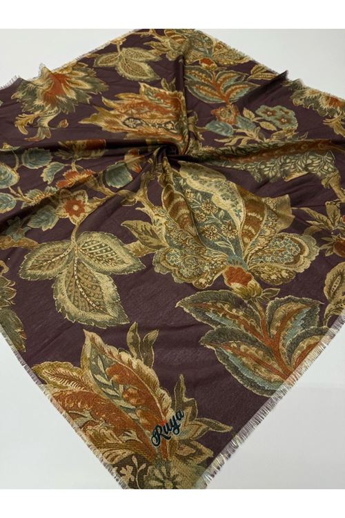 Rüya Koton Eşarp Gökçe Desen 