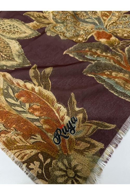 Rüya Koton Eşarp Gökçe Desen 