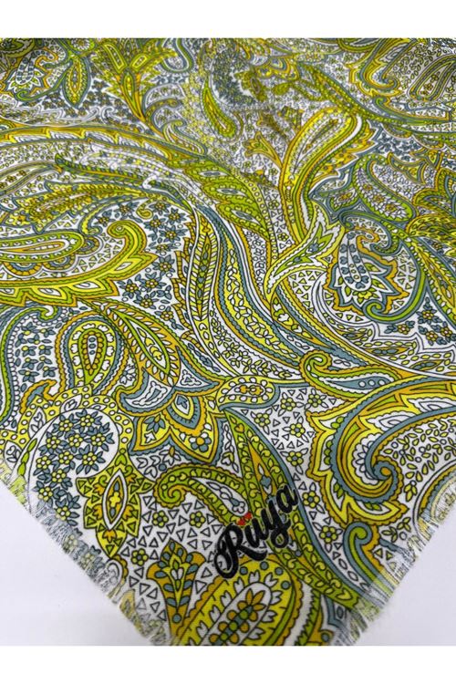 Rüya Koton Eşarp Sırma-Etnik Desen 