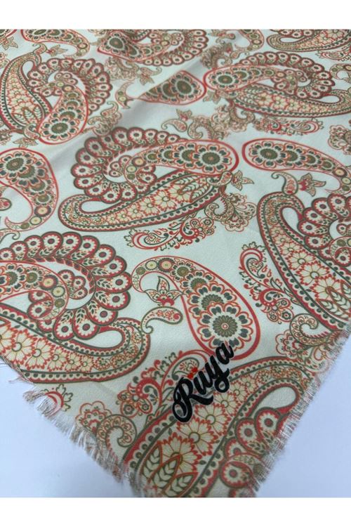 Rüya Koton Eşarp Mina-Etnik Desen