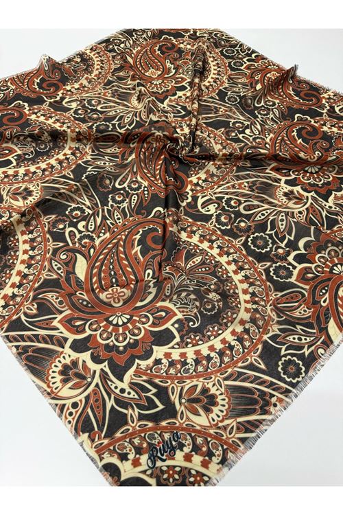 Rüya Koton Eşarp Seher-Etnik Desen    