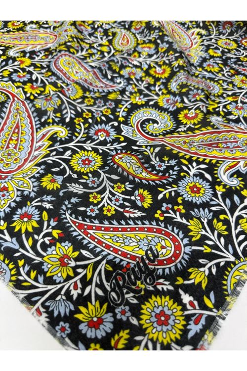 Rüya Koton Eşarp Çiçek-Etnik Desen  