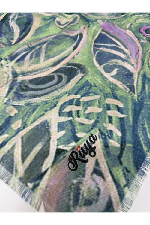 Rüya Koton Eşarp Kumru Desen 