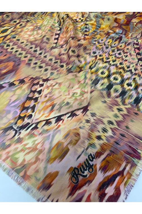 Rüya Koton Eşarp Ebrar Desen 